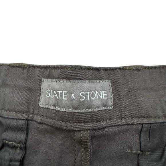 SLATE & STONE 7" Cotton Twill Short Charcoal NWT Size 38 - Picture 5 of 8